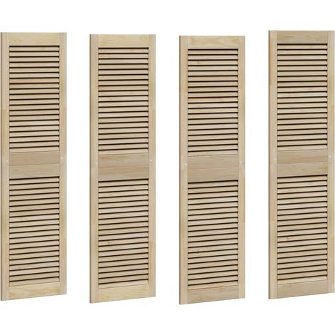 Porte de Cabinet avec porte 4 pcs Naturel 140.5 x 2.1 x 49.5 cm CFW42862 (1/4)