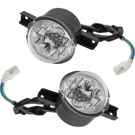 2 x 12V LED-Scheinwerfer für 125ccm, 150ccm, 250ccm und 300ccm Quads, Frontscheinwerfer für ATVs, Leistungsstarke Beleuchtung für ATVs (1/5)