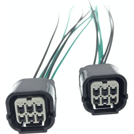 6P connector for the front and rear oxygen sensor harnesses of Honda and Acura CDX, RDX, MDX and ZDX engines (1/5)
