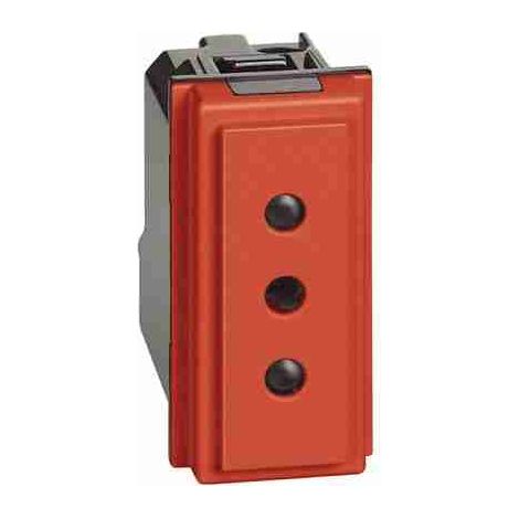 BTIKR4113 Presa 2P+T 10 A, 250Vac - interasse 19 mm ø 4 mm