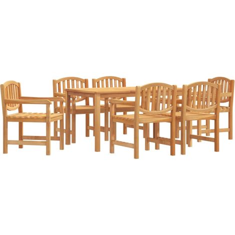 Maison Exclusive - Set da Pranzo da Giardino 7 pz in Legno Massello di Teak