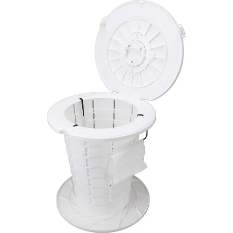 WC portable escamotable toilettes de route repliables 7 hauteurs réglables camping pot portable adultes et enfants charge 330.7 lb (1/5)