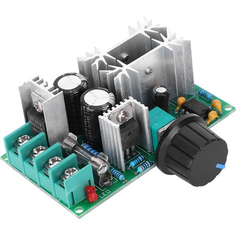Module de contrôle de vitesse pour moteur CC (contrôleur PWM, contrôleur de puissance, ventilateur 12 V, 24 V, 36 V, 48 V, 20 A) (1/5)