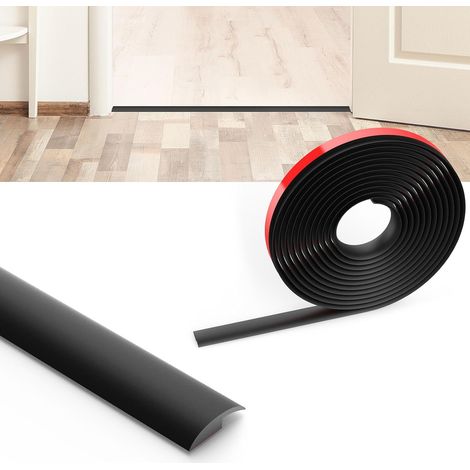 Barre de Seuil Adhesive,3M x 3,5CM x 5MM(H) Bande de Seuil, Barre de seuil Adhesive PVC,Rattrapage Niveau pour Hauteur du seuil,Rampe de Transition Sol,Barres de Transition de s-euil (1/5)
