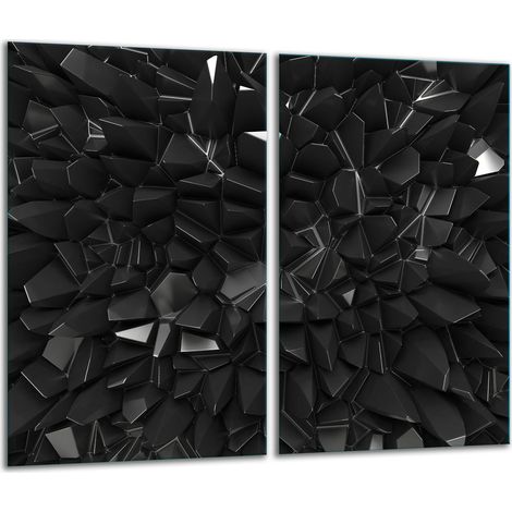 2x 30x52 schwarze Glasschneidebretter (1/5)