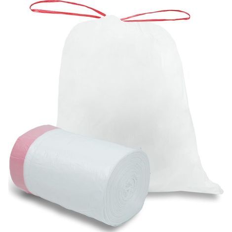 (45x50 cm, 100 sacs) 15 litres avec cordon de serrage, sac poubelle très résistant (1/5)