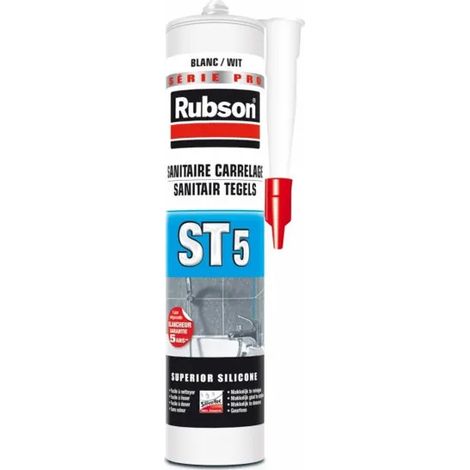 Sellador de silicona Rubson st5 impermeable antimohos 300ml