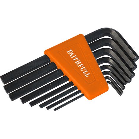 Faithfull Short Arm Hexagon Key Set, 8 Piece (1.5-6mm) FAIHKS8M (1/5)