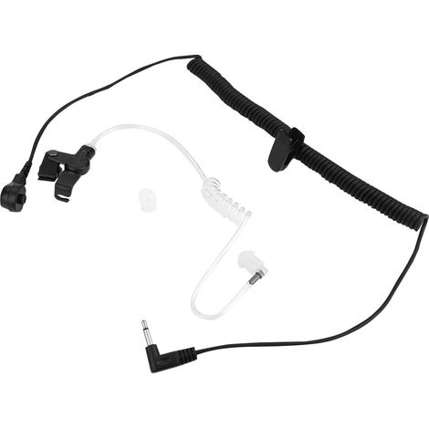 Écouteur à tube acoustique 3.5mm avec crochet d'oreille pour radio bidirectionnelle et écoute seule (1/5)
