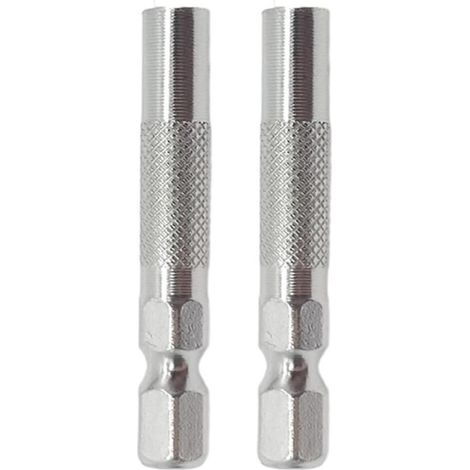 Set da 2 pezzi: adattatore per punte esagonali da 6,35 mm (1/4 di pollice) per sistema di cacciaviti, adattatore per micro punte, porta punte magnetico, parti di utensili manuali
