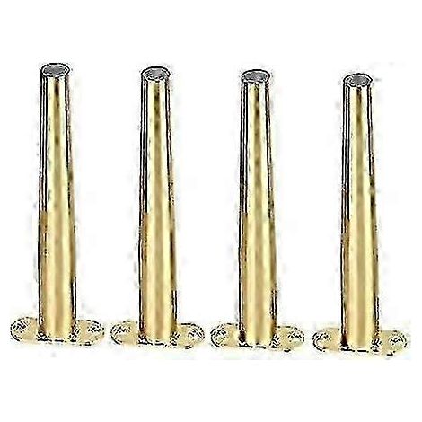 Pieds de support de meubles en acier inoxydable, remplacement plaqué or pour pieds de canapé courts en métal, table basse à faire soi-même avec pieds affleurants 25 cm (9,8 pouces). (1/5)