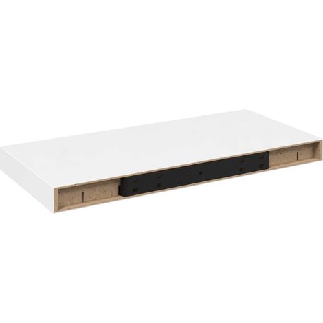 Maison Exclusive - Schweberegal Hochglanz-Weiß 50x23,5x3,8 cm MDF (1/5)