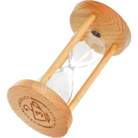 SHINEOFI Minuteur Sablier Décoratif en Bois et Verre (1/5)