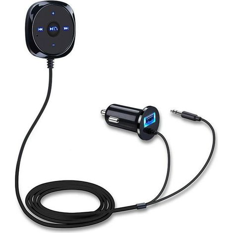 Kit Bluetooth Voiture 5.3, Récepteur Audio Sans Fil, Adaptateur Mains Libres pour Appel et Musique, Compatible Autoradio, Connexion Stable (1/5)