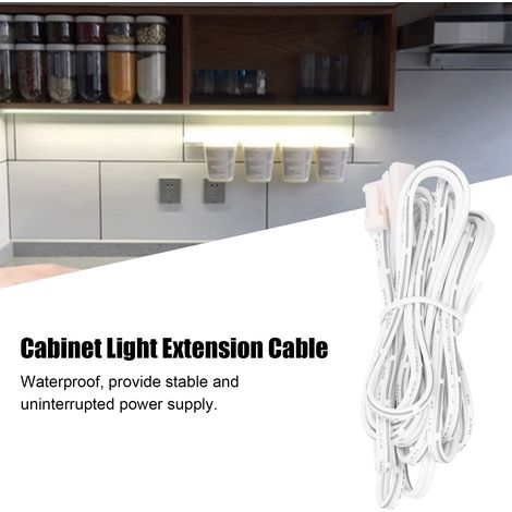 [Câble Extension Lumière] + [Câble Flexible 250cm] + [Pour LED Cabinet Induction] + [ABS Brass] (1/5)
