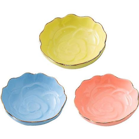 3 pièces Assiette à condiments pratique