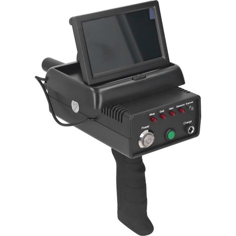 Metalldetektor mit extrem großer Reichweite, 3D-Technologie, hoher Genauigkeit, klappbarem Display, 100–240 V Wechselstrom, EU-Stecker (1/5)