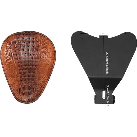 Funda para asiento de motocicleta, acolchado de espuma, protección contra la intemperie, color negro. (1/2)