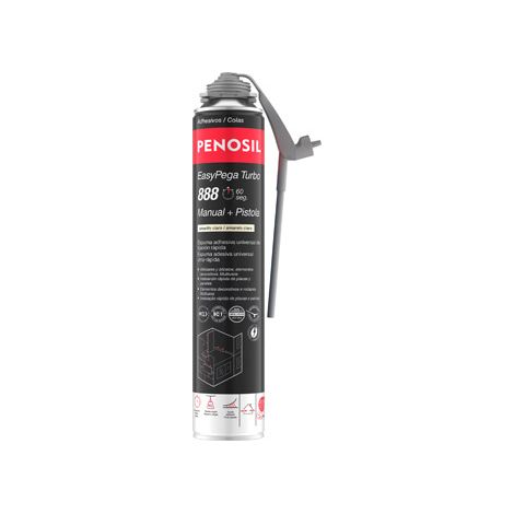 Espuma poliuretano adhesiva easypega turbo 888, amarillo claro, 750 ml