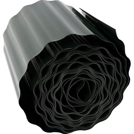 AERZETIX - Plastic Root and Rhizome Barrier - 20cm x 9m - Lawn Edging Roller Protection - Root Control Barrier - Olive Green (1/5)