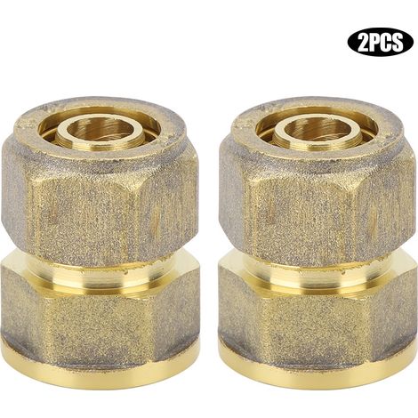 Raccord De Compression En Cuivre Pour Tuyau 12-16mm Vers 1-2 Pouces - Connecteur Professionnel Pour Chauffage Solaire - Lot De 2 (1/5)