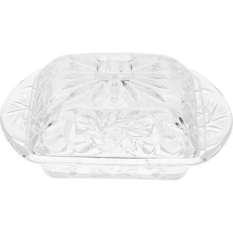 Beurrier, boîte à beurre avec couvercle, coffret de service à beurre, récipient de rangement pour desserts (1/5)