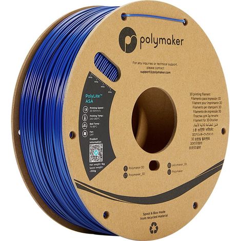 Polymaker PF01005 PolyLite Filamento per stampante 3D ASA resistente ai raggi uv, resistente agli agenti atmosferici, r