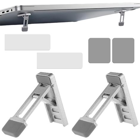Lot de 2 Mini Supports de Clavier, Réglables sur 3 Niveaux, Support pour Clavier Portable, Compatible avec la Plupart des Ordinateurs Portables et Claviers (1/5)