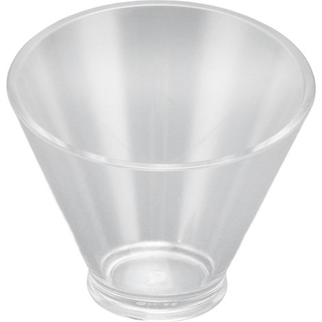 Saladier en acrylique incliné, fond antidérapant, petit format (350 ml), idéal pour mélanger les salades, les pâtes et les sauces aux fruits. (1/5)