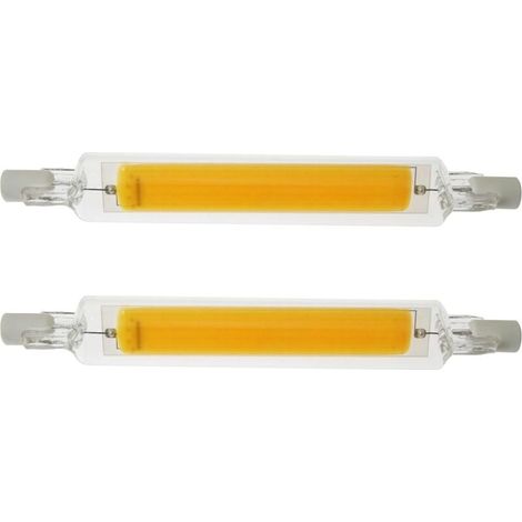 Stück 78 mm 5 W 220 V R7S LED-COB-Lampe mit hoher Helligkeit, doppelseitig, ersetzt Halogenlampen, geringer Energieverbrauch, natürliches Licht, FLITI (1/4)