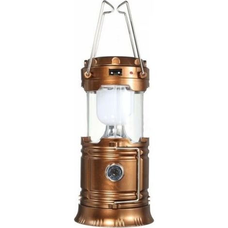ECLAIRAGE D'APPOINT DE CAMPING Lanterne rechargeable solaire portable USB ultra-lumineux lampe de tente de camping CBAS-956 (1/4)