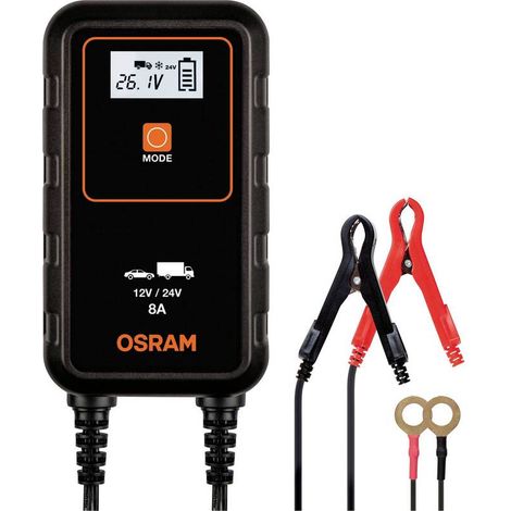 [GEBRAUCHT] B-Ware Osram Automotive Automatikladegerät Ladegerät 12V 24V 4A 8A IP65 Akkutest (1/2)