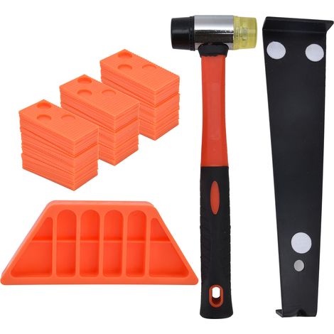 Kit d'installation de revêtement de sol stratifié en bois (43 pièces) (1/5)