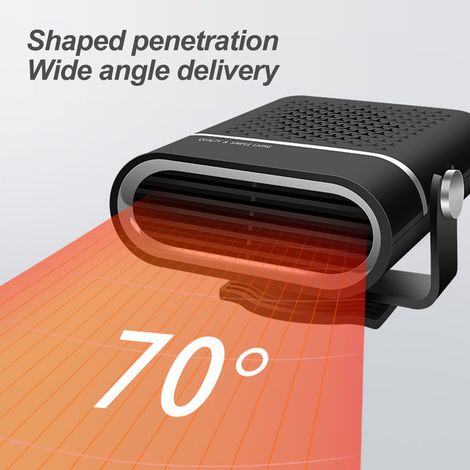 Chauffage de voiture à rotation multi-angles, dégivreur de pare-brise portable (1/5)