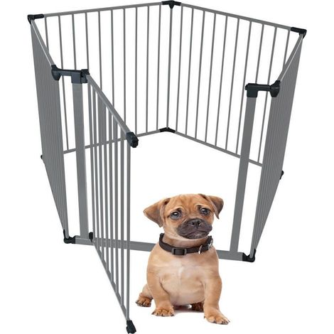 Bettacare Pet Pen with Mat, Pentagon, 5 x 72cm, Grey, 70cm High (1/5)