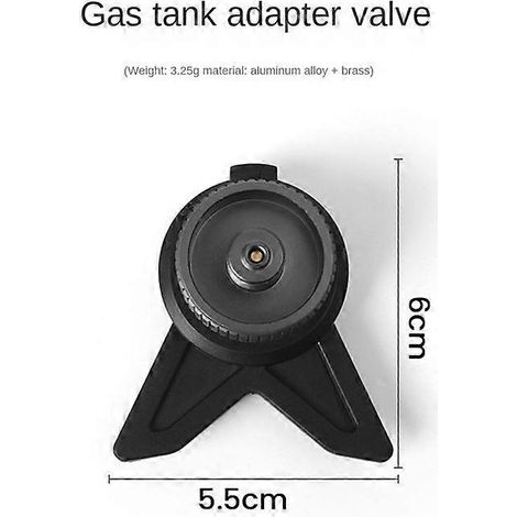 Campingkocher-Adapter, Camping-Gaskocher-Konverter, Gasanschluss, Aluminium-Gastank-Adapter (1/5)