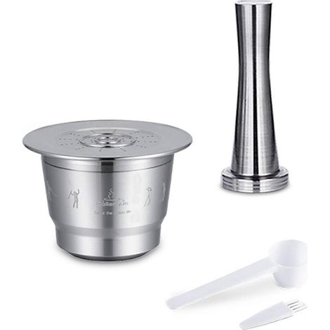 Kaffeefilter, wiederverwendbare, nachfüllbare Kaffeekapseln, Becher aus Edelstahl 304