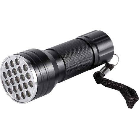 UV-Taschenlampen UV-Taschenlampe 21 LED-Taschenlampe Aluminium Violett Hintergrundbeleuchtungserkennung (ohne Batterie) (1/5)
