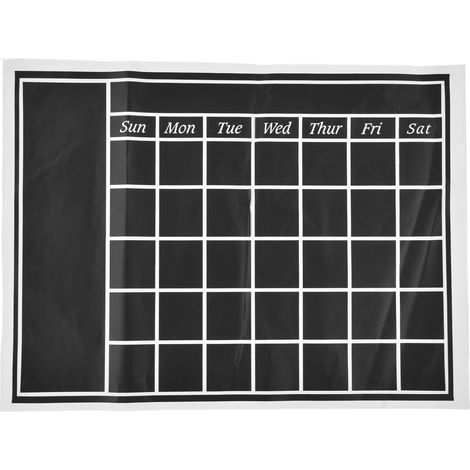 Tableau Mural Effaçable 45x60cm Autocollant Calendrier Ardoise PVC Imperméable Texture Mate pour Maison (1/5)