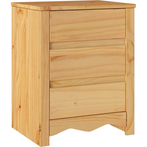 Maison Exclusive - Table basse Drammen Chêne 45 x 35 x 56 cm Bois de pin massif (1/5)