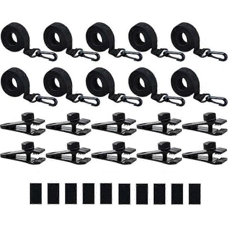 Kit de sangles pour enrouleur de couverture solaire de piscine : 30 sangles de fixation pour enrouleur de couverture de piscine (1/5)