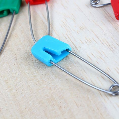 Lot de 10 épingles de sûreté pour la couture et les travaux manuels, pour maintenir en place les vêtements et couches lavables pour bébés et enfants. (1/5)