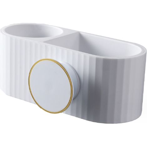 Support Pour Sèche-Cheveux - Support Mural Adhésif Sans Perçage - Pour Salle De Bains Et Toilettes - ABS Écologique - 1 Pièce (1/5)
