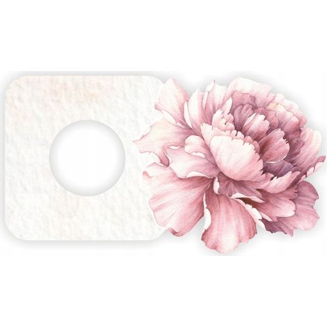 Adhesivo protector para un interruptor en la habitación de un niño - Peonía (1/4)