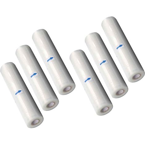 Sacs Sous Vide - Rouleau 28cm X 300cm - Compatible Scelleuse Universelle - Lot De 6