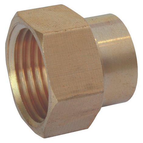 Lot de 10 réductions laiton à visser femelle 3/4'' (20/27) - femelle 1'' (26/34)