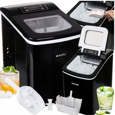 Eiswürfelmaschine für Zuhause, 12 kg/24 h, LCD-Display