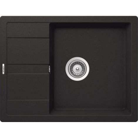 Schock Einbauspüle Cristalite Manhattan D-100 A Onyx GON Exzenterbedienung (1/2)