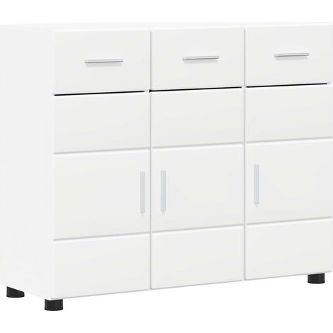 Sideboard FLORIN White 88.5 x 30.5 x 73 cm Engineered Wood vidaXL (1/5)