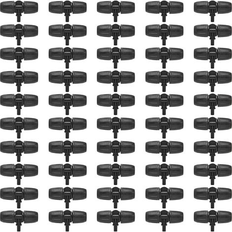 50 pièces raccords en T 8/12mm pour système d'irrigation goutte à goutte de jardin, accessoires d'arrosage